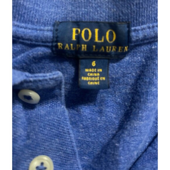 Polo Ralph Lauren Long Sleeve Polo Shirt Size 6 Blue - Picture 3 of 4